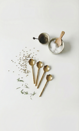 Flora Brass Spoon