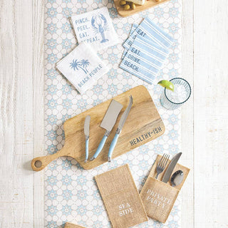 Nuvo Cheese Knife Set - Blue Pearl