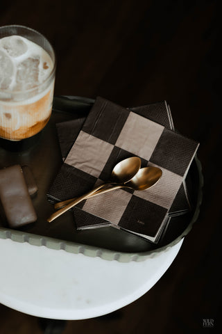 Espresso Cocktail Napkins image 1