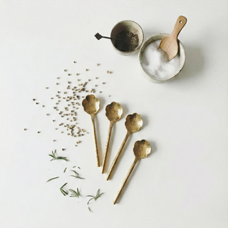 Flora Brass Spoon