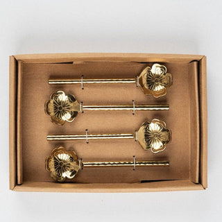 Flora Brass Spoon