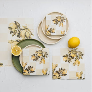 Manor Road Citrons Cocktail Napkins
