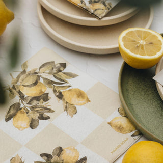 Manor Road Citrons Dinner Napkins