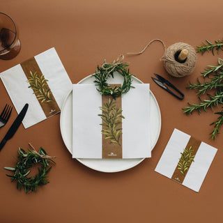 Manor Road Rustic Rosemary Cocktail Napkins